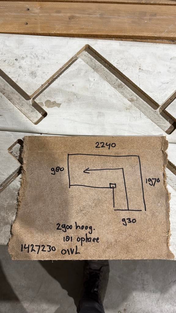 Kwart trap 2900 hoog dichte, Doe-het-zelf en Verbouw, Ladders en Trappen, Ophalen, Zo goed als nieuw, 2 tot 4 meter