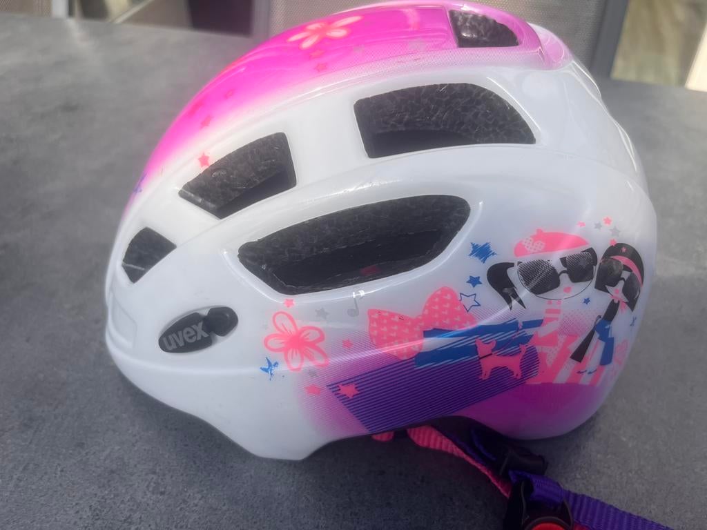 Uvex fietshelm meisje (47-52cm), Ophalen, Zo goed als nieuw