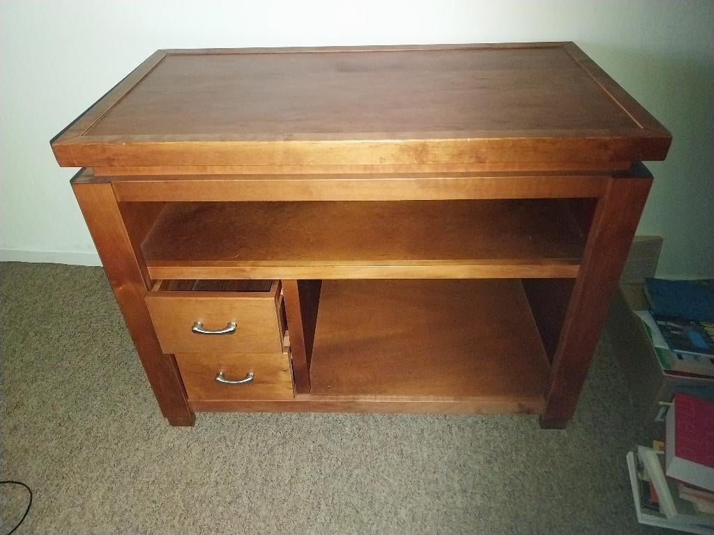 Audio tv kast met laadjes gratis, Ophalen, Gebruikt, Eikenhout, Minder dan 100 cm