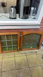 2 glas in lood kast deuren, Doe-het-zelf en Verbouw, Glas en Ramen, Ophalen of Verzenden, Zo goed als nieuw, Minder dan 80 cm