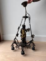 Vintage kroonluchter met cherubijn, Antiek en Kunst, Ophalen