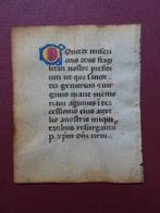 Getijdenboek miniatuur manuscript perkament 4 Italie 1400, Antiek en Kunst, Antiek | Boeken en Bijbels, Verzenden