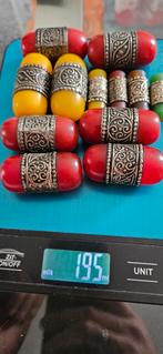 Vintage Kralen met bakaliet catalin, Met hanger, Kunststof, Gebruikt, Overige kleuren