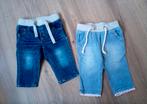 Zgan! 2 x pull on denim broekjes van Hema! Mt 62, Kinderen en Baby's, Babykleding | Maat 62, Broekje, Meisje, Ophalen of Verzenden