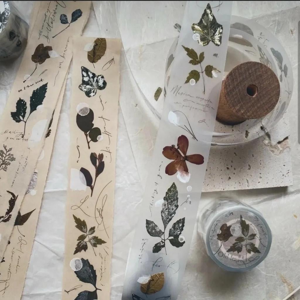 Mr. Eggplants Old Leaves PET tape loop, Hobby en Vrije tijd, Scrapbooking, Ophalen of Verzenden, Zo goed als nieuw