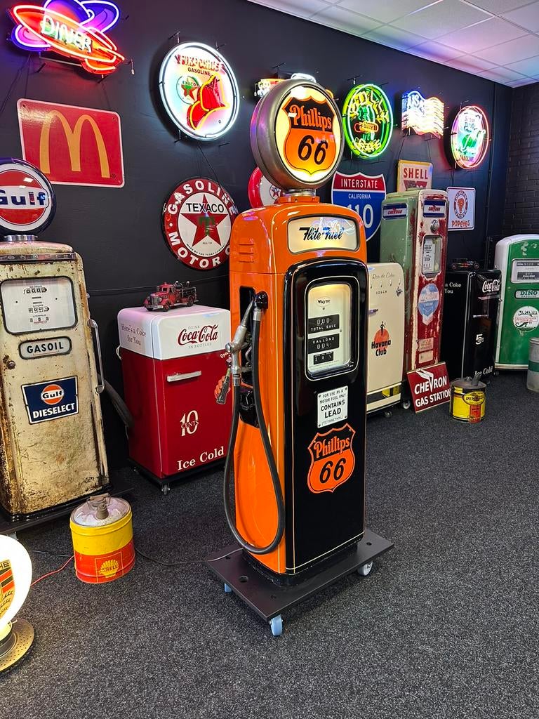 Unieke Amerikaanse benzinpomp Wayne 80 Phillips USA Gas Pump, Ophalen, Gebruikt