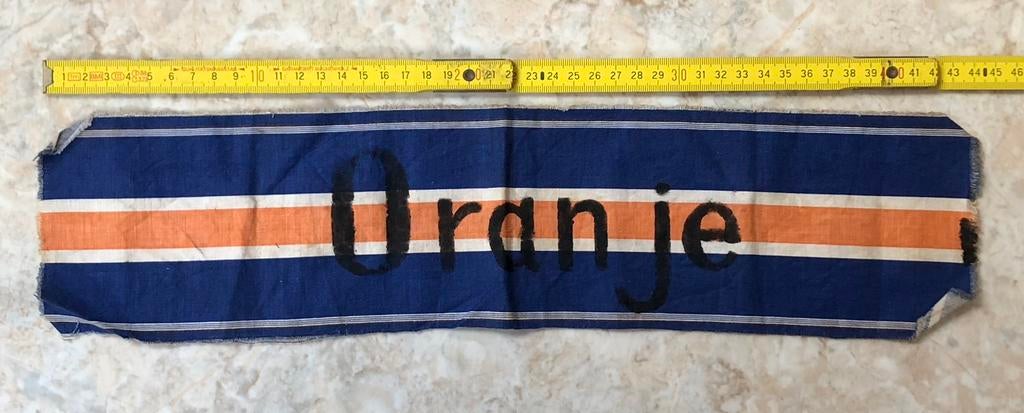 Armband Binnenlandse Strijdkrachten ‘Oranje’, WO 2., Verzamelen, Militaria | Tweede Wereldoorlog, Verzenden, Landmacht, Nederland