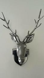 Decoratieve Hertenkop Wanddecoratie Zilver, Ophalen, Zo goed als nieuw