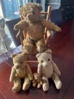 Vier oude beertjes met stoeltje, Antiek en Kunst, Ophalen of Verzenden