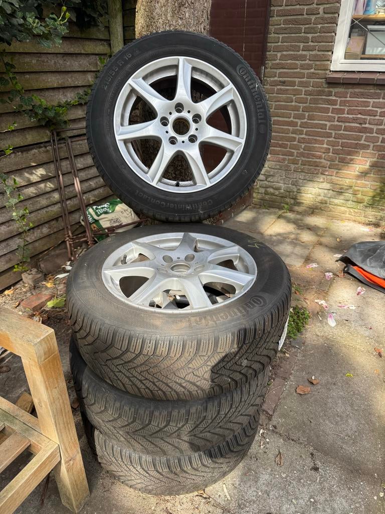 VW passat B7 velgen met winterbanden, Auto-onderdelen, Banden en Velgen, Ophalen, 16 inch, Banden en Velgen, Winterbanden
