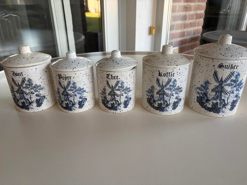 Complete set Delfts Blauwe keukenpotten - Zo goed als nieuw, Ophalen, Zo goed als nieuw