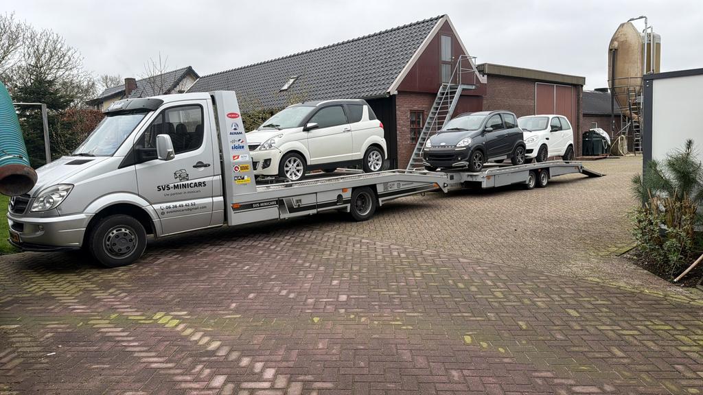 INKOOP | ALLE MERKEN BROMMOBIEL GEZOCHT | SCHADE 45KM AUTO, Gebruikt, 16 km/u of meer, 46 km of meer, Ophalen