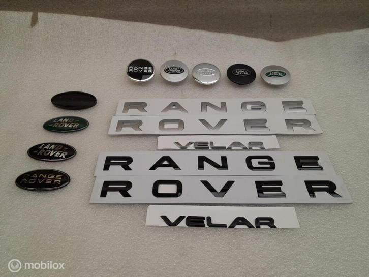 Logo Land Rover Range Rover Velar Motorkap Letters Embleem, Auto-onderdelen, Klein materiaal, Land Rover, Gebruikt, Ophalen of Verzenden