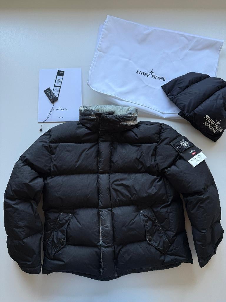 Stone island X Supreme Painted Camo Jacket s, Zwart, Ophalen of Verzenden, Maat 46 (S) of kleiner, Stone Island