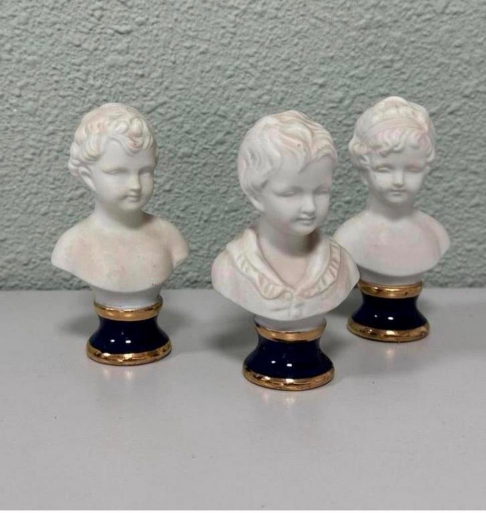 3X Capodimonte porseleinen buste beelden beeldjes porselein, Ophalen of Verzenden
