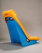 NRG Prisma GT Oasis Geel Blauw Leder Kuipstoel, Ophalen of Verzenden