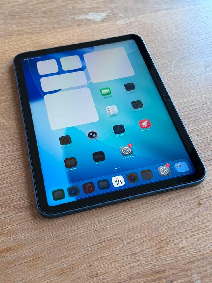 iPad 10 (2022-2024) te koop – Blauw | 256GB | Wi-Fi, Computers en Software, Apple iPads, Zo goed als nieuw, Apple iPad, Wi-Fi