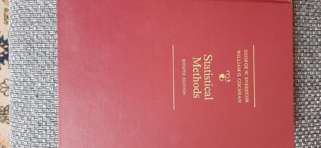 Statistical Methods Eighth Edition - Ongebruikt, Boeken, Studieboeken en Cursussen, Ophalen of Verzenden, George W. Snedecor, William G. Cochran