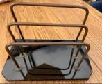 Brievenstandaard ,zwart Persglas en koper , vintage 17x 9 cm, Ophalen of Verzenden, Koper