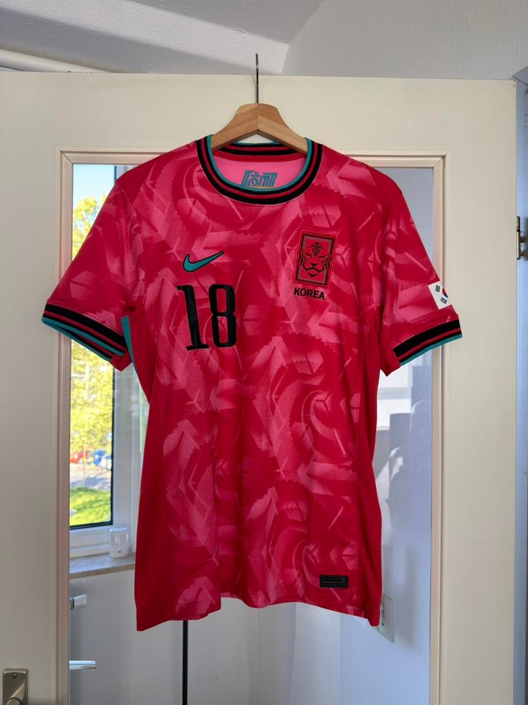 Voetbal t-shirt koreaans national elftal 2022 | maat S, Ophalen of Verzenden, Zo goed als nieuw, Blauw