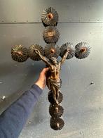 Gotisch Kruis met Corpus, Antiek en Kunst, Ophalen of Verzenden