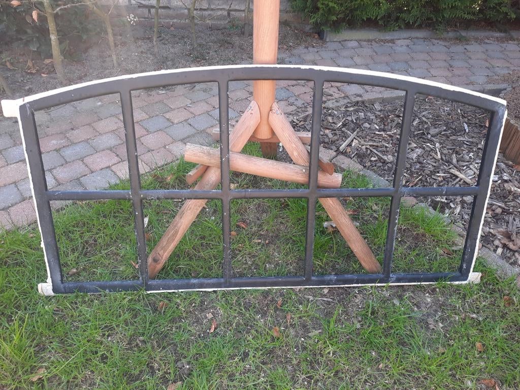 Gietijzeren stalraam, Doe-het-zelf en Verbouw, Glas en Ramen, Ophalen, Gebruikt, Minder dan 80 cm, 80 tot 120 cm