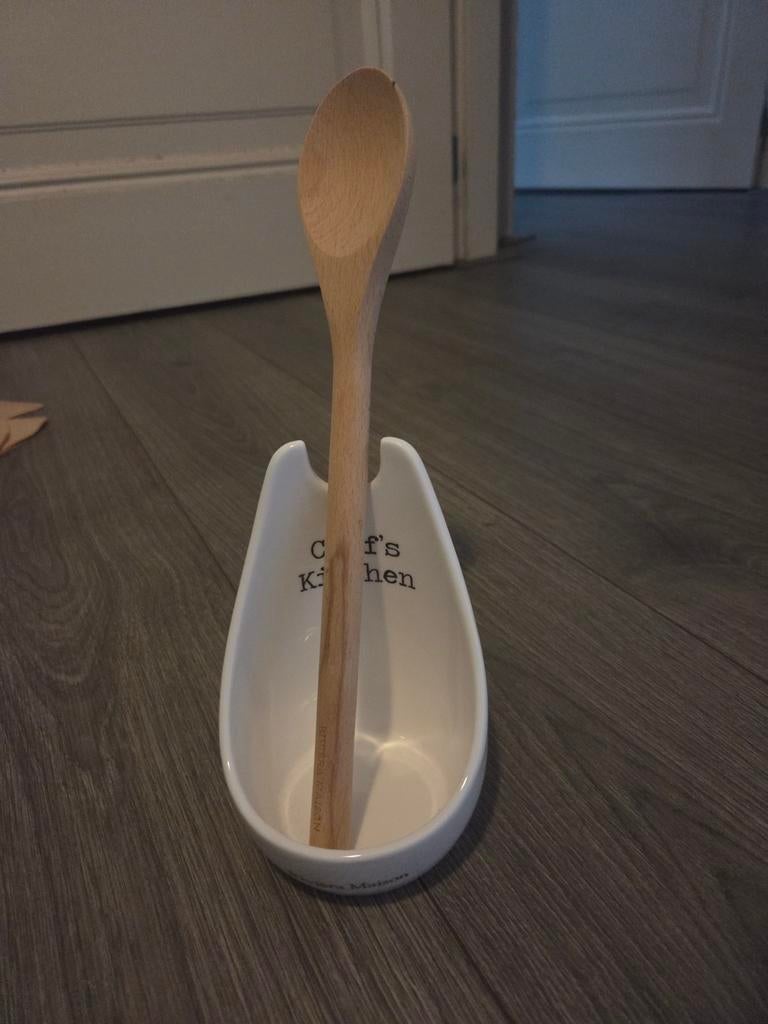 Riviera Maison lepelhouder met houten pollepel, Ophalen of Verzenden