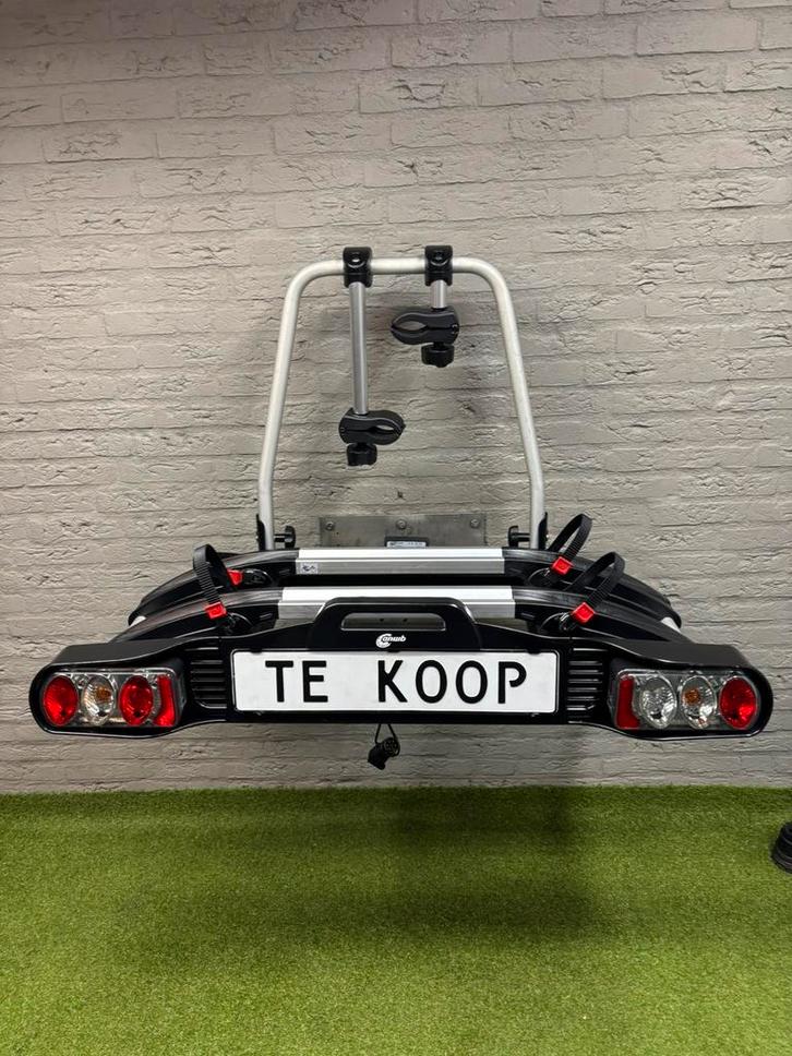 Z.G.A.N ANWB touring 2(elek)fietsen60kg/kantelbaar/klik&go, Auto diversen, Fietsendragers, Zo goed als nieuw, Trekhaakdrager, 2 fietsen