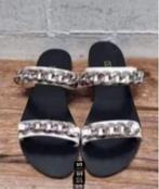 SIREN - Prachtige leren chain slippers maat 37 - Nieuw, Wit, Nieuw, Ophalen of Verzenden, X