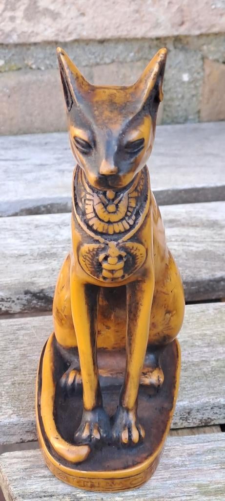 Beeldje van Bastet de Egyptiche godin, Ophalen of Verzenden, Gebruikt, Dier