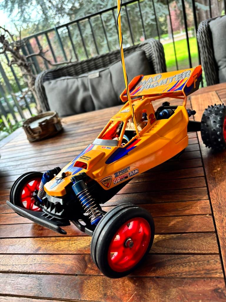 “Tamiya Mad Fighter original– vintage RC buggy – compleet, Elektro, Gebruikt, Auto offroad, Ophalen of Verzenden
