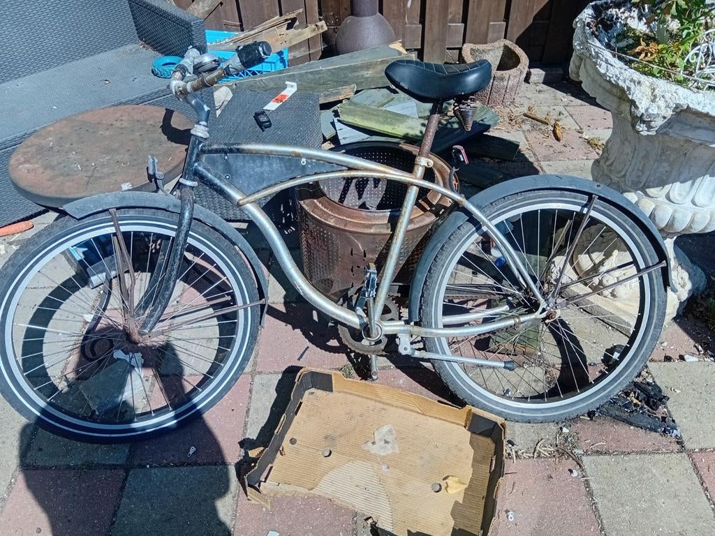 Jongens fiets jonny loco, Fietsen en Brommers, Fietsen | Cruisers en Lowriders, Ophalen, Terugtraprem, Gebruikt, Staal