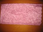 Roze tafelkleed met patroon, 80x80, Ophalen of Verzenden, Zo goed als nieuw, Vierkant, Binnen