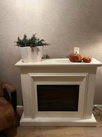 Witte schouw met electr.haard, Ophalen, Gebruikt, Vrijstaande haard, Elektrische haard