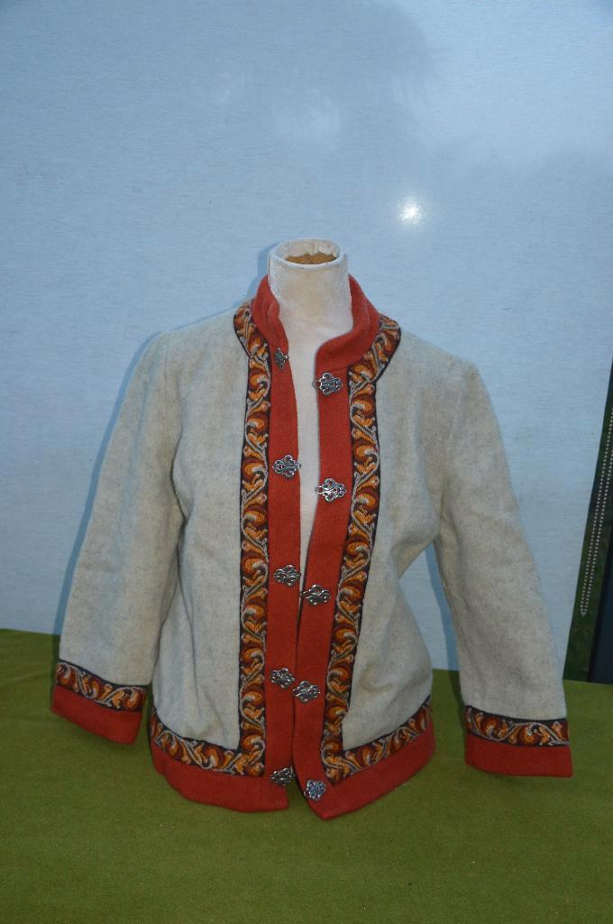 vintage wollen Noorse trui/ Noors vest met zilveren sluiting, Kleding | Dames, Truien en Vesten, Gedragen, Maat 42/44 (L), Blauw