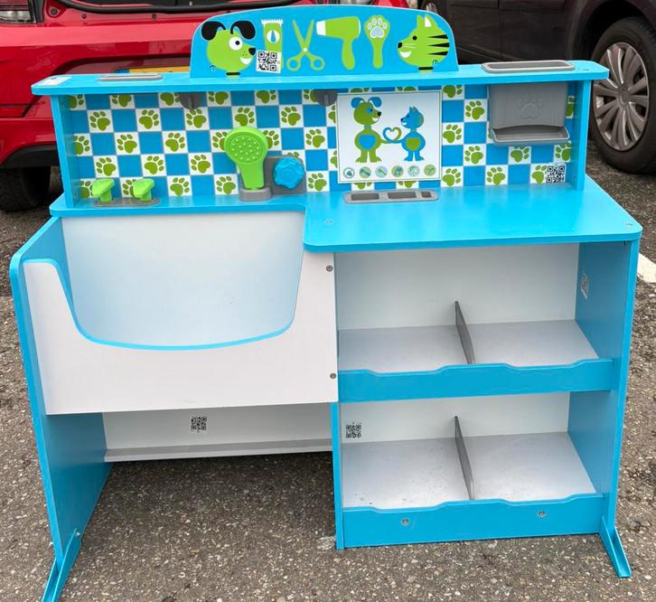 Melissa & Doug dierenkliniek/salon, Kinderen en Baby's, Speelgoed | Overig, Zo goed als nieuw, Jongen of Meisje, Ophalen