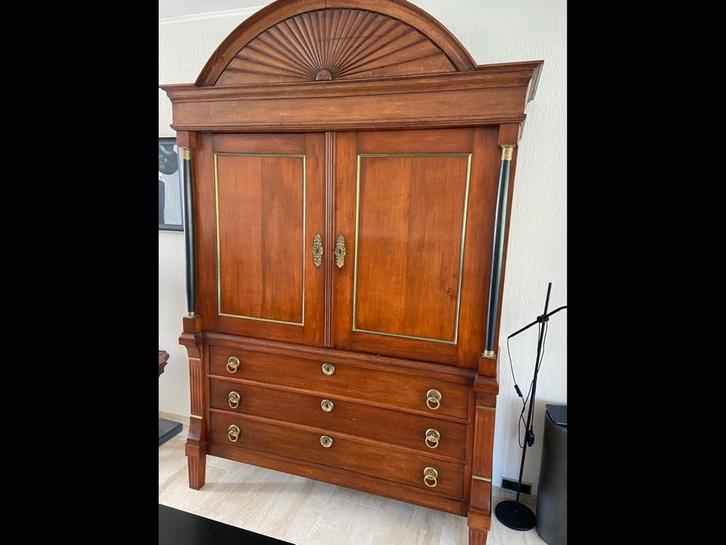 Antiek Drents Kabinet. Bieden vanaf € 750,00., Antiek en Kunst, Antiek | Meubels | Kasten, Ophalen