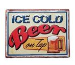 ICE COLD BEER  metalen decoratie bord SALE SALE SALE Bier, Americansaleshop@gmail.com, Eu, Eu, Nieuw