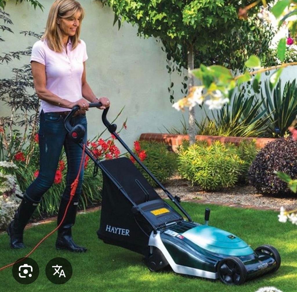 Hayter Spirit 41 Elektrische Grasmaaier met Wals, Ophalen, Cirkelmaaier, Gebruikt, Elektrische grasmaaier