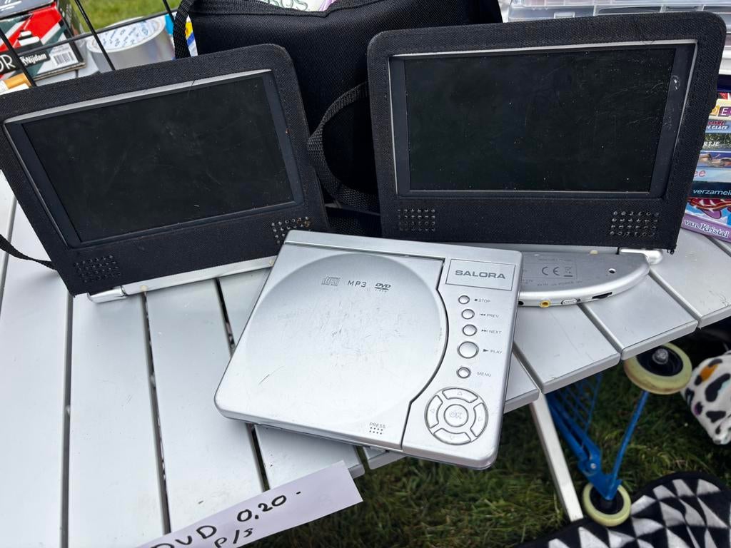 Portable dvd speler 2 schermen, Audio, Tv en Foto, Dvd-spelers, Ophalen of Verzenden, Zo goed als nieuw, Overige merken