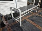 IKEA Sjalland aluminium tuinbankje wit/grijs, Ophalen, Zo goed als nieuw, Aluminium
