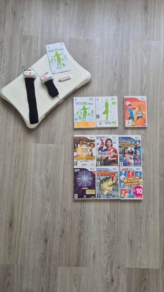 Wii spelletjes + bord en meters, Ophalen, Zo goed als nieuw