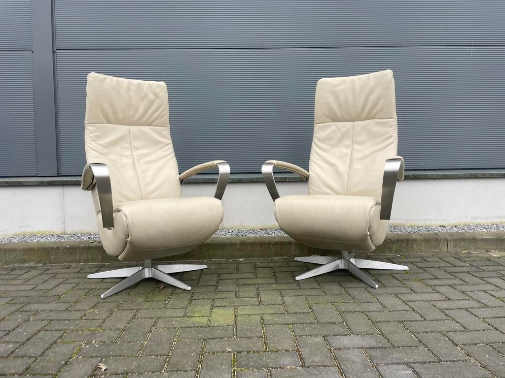 Elektrische de toekomst twice relax fauteuils / relaxstoelen, Huis en Inrichting, Fauteuils, Mvt, Minder dan 75 cm, Ophalen of Verzenden