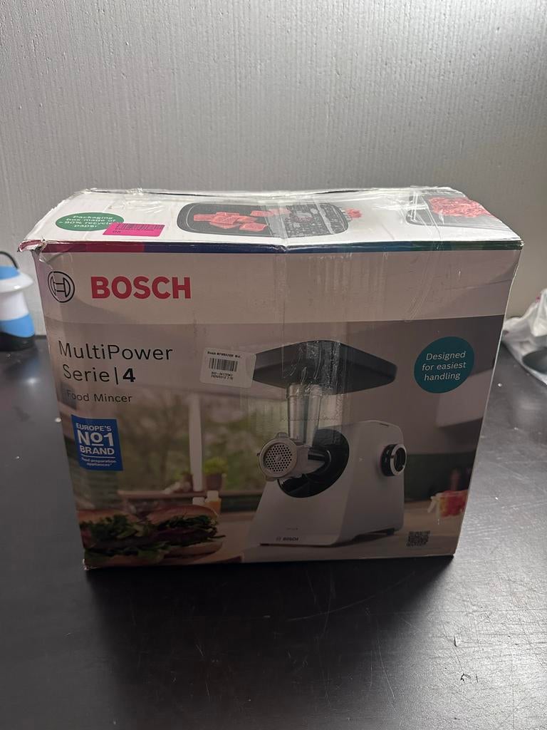 Nieuwe Bosch MultiPower Serie 4 Vleesmolen, ., Nieuw, Ophalen of Verzenden, .
