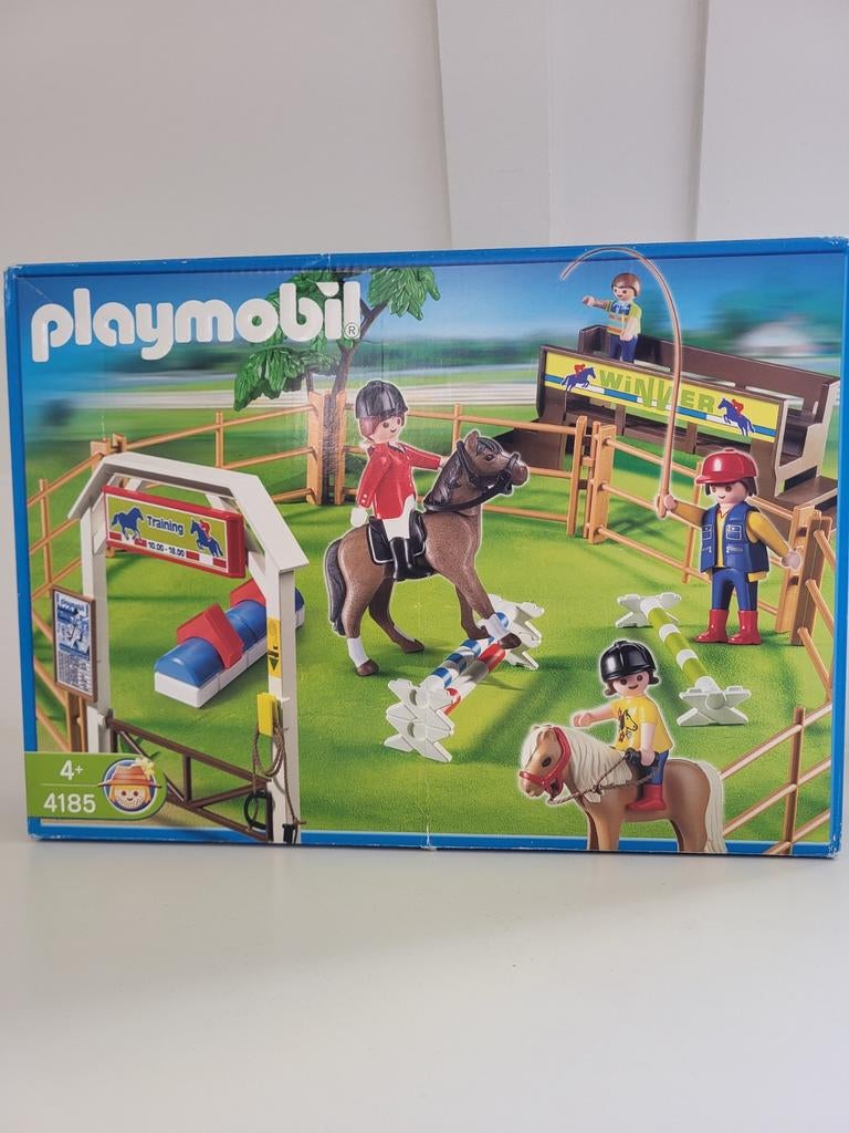 Playmobil Paardrijden training  Set 4185 - met Doos, Ophalen of Verzenden, Zo goed als nieuw, Jongen of Meisje