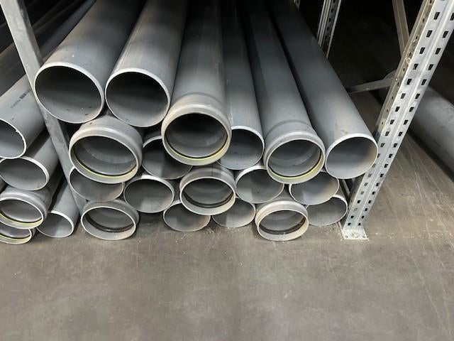 0521. Pvc rioolbuis 200mm SN4 grijs, voorraad 125mtr., Ophalen, Nieuw