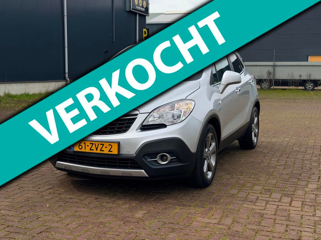 Opel Mokka 1.4 T Cosmo 4x4 Leer Navi, Auto's, Euro 5, 1325 kg, Gebruikt, 4 cilinders