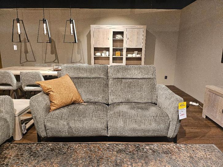 Elektrisch bankstel Henders en Hazel 3 zits, Huis en Inrichting, Banken | Bankstellen, Zo goed als nieuw, Rechte bank, Driepersoons