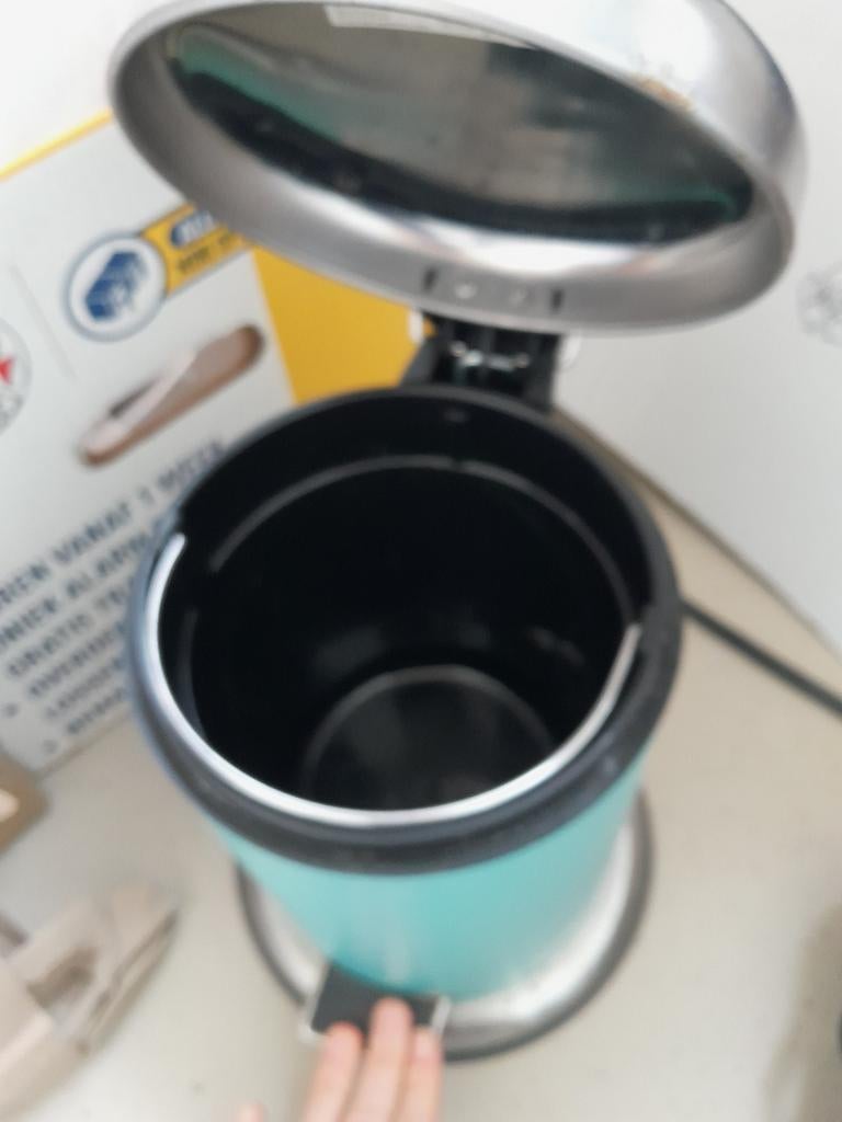 Ikea prullebakje badkamer/wc gratis, Ophalen, Gebruikt, Metaal, Minder dan 50 cm