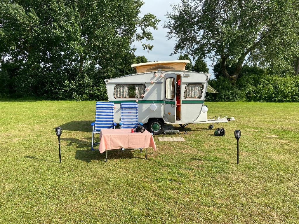 Otten Trekker DS uit 1973 - uniek vintage caravan - 3 pers., Overige merken, 2 aparte bedden, Luifel, Treinzit